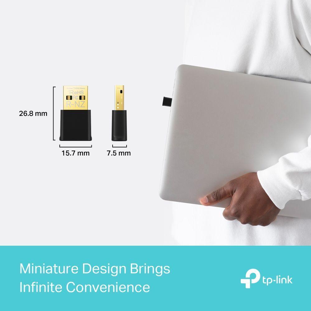 Adaptador USB Inalambrico Wifi 6 Nano Archer TX20U AX1800-3