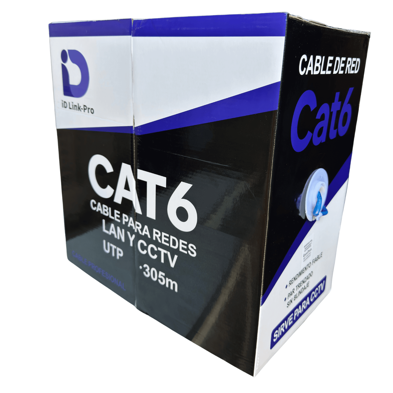 Cable de Red UTP Cat6 305 Metros 23 AWG 0,52 mm CCA Blanco-5