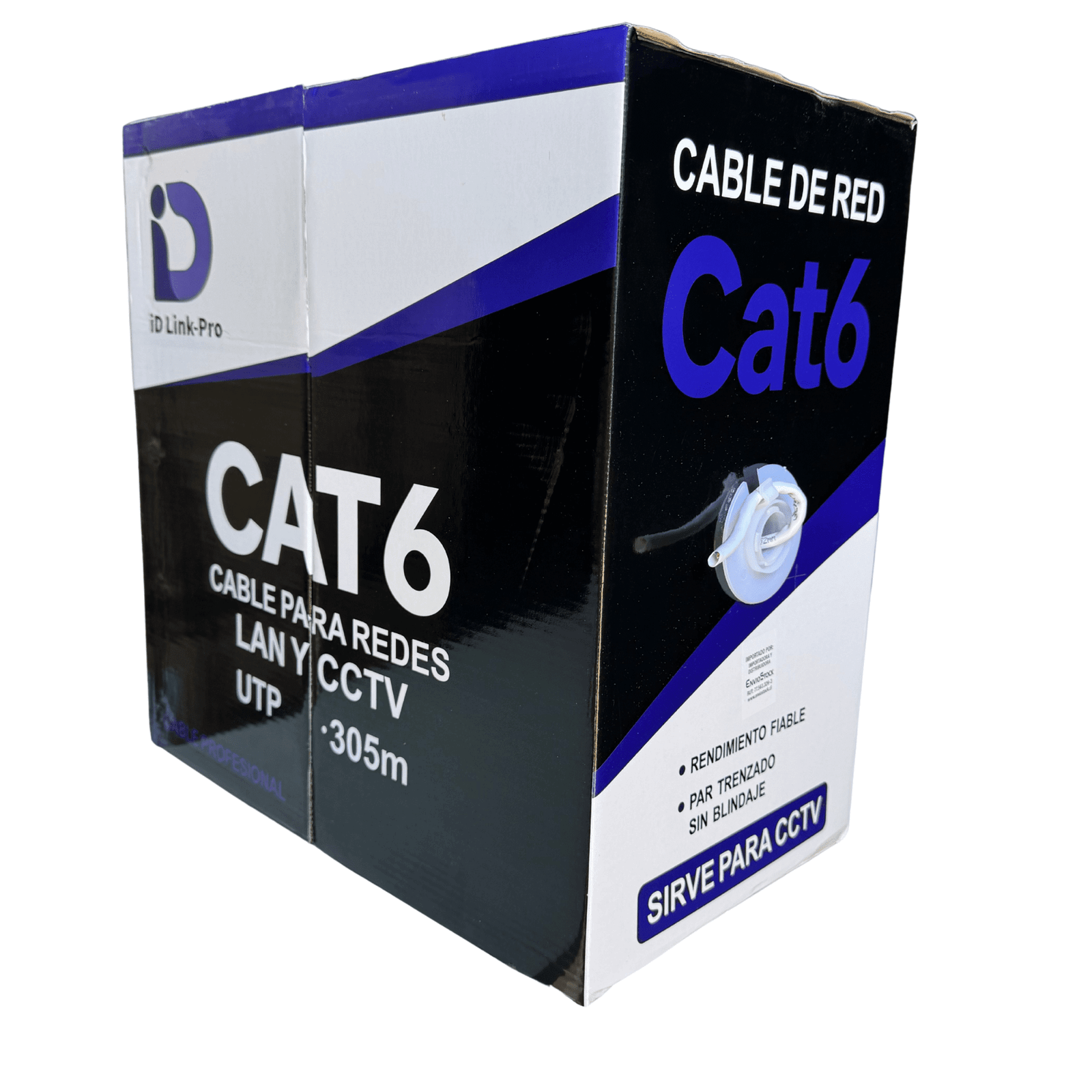 Cable de Red UTP Cat6 305 Metros 23 AWG 0,52 mm CCA Blanco-6