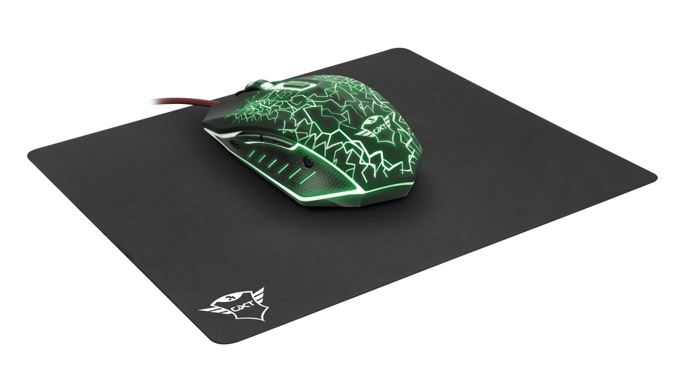 Mouse gamer Trust GXT 783 Izza negro + Mouse Pad-3