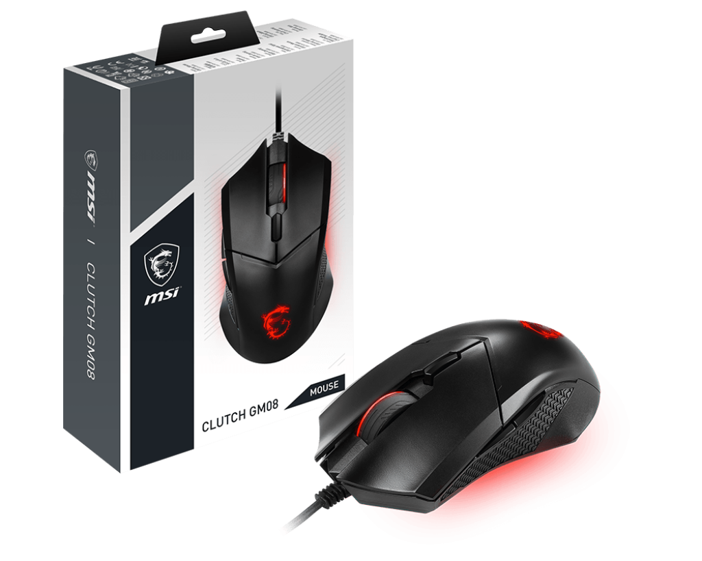 Mouse Gamer Msi Clutch Gm08 Negro-4