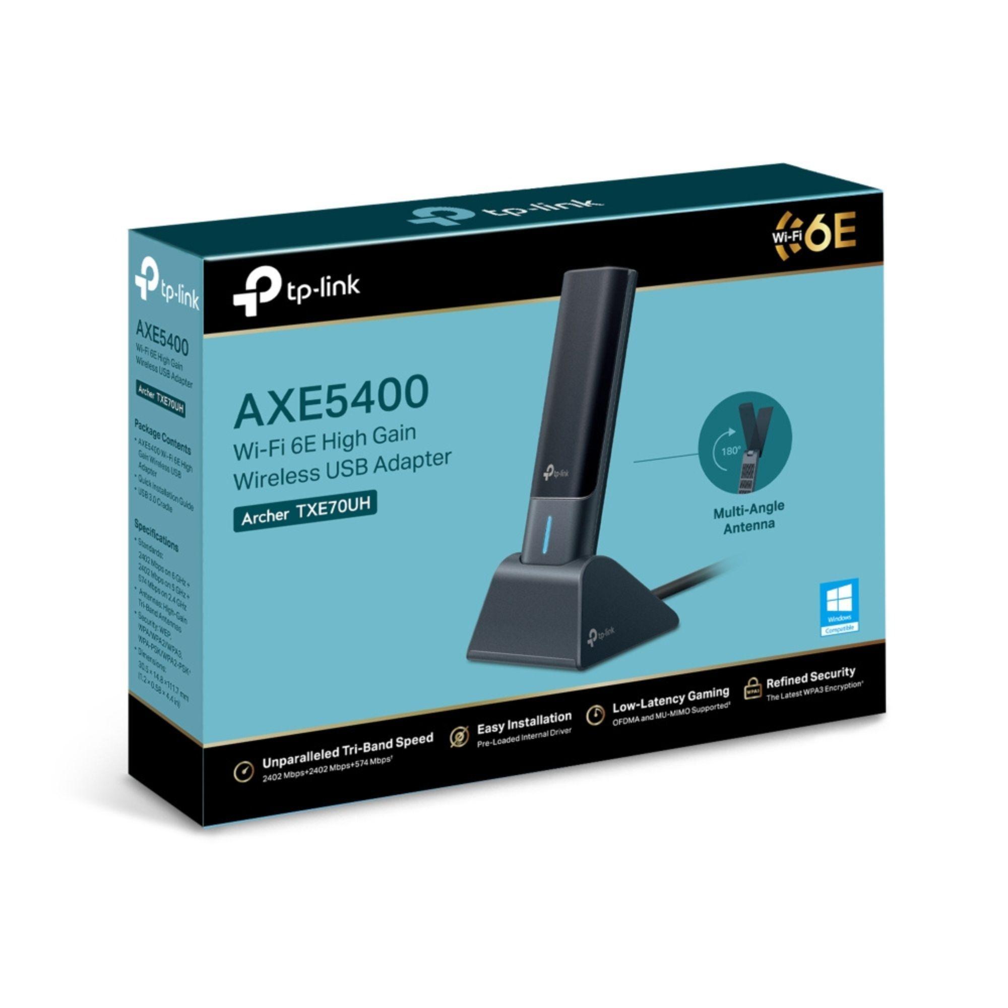 Adaptador USB WiFi 6E de Alta Ganancia Archer TXE70UH-3