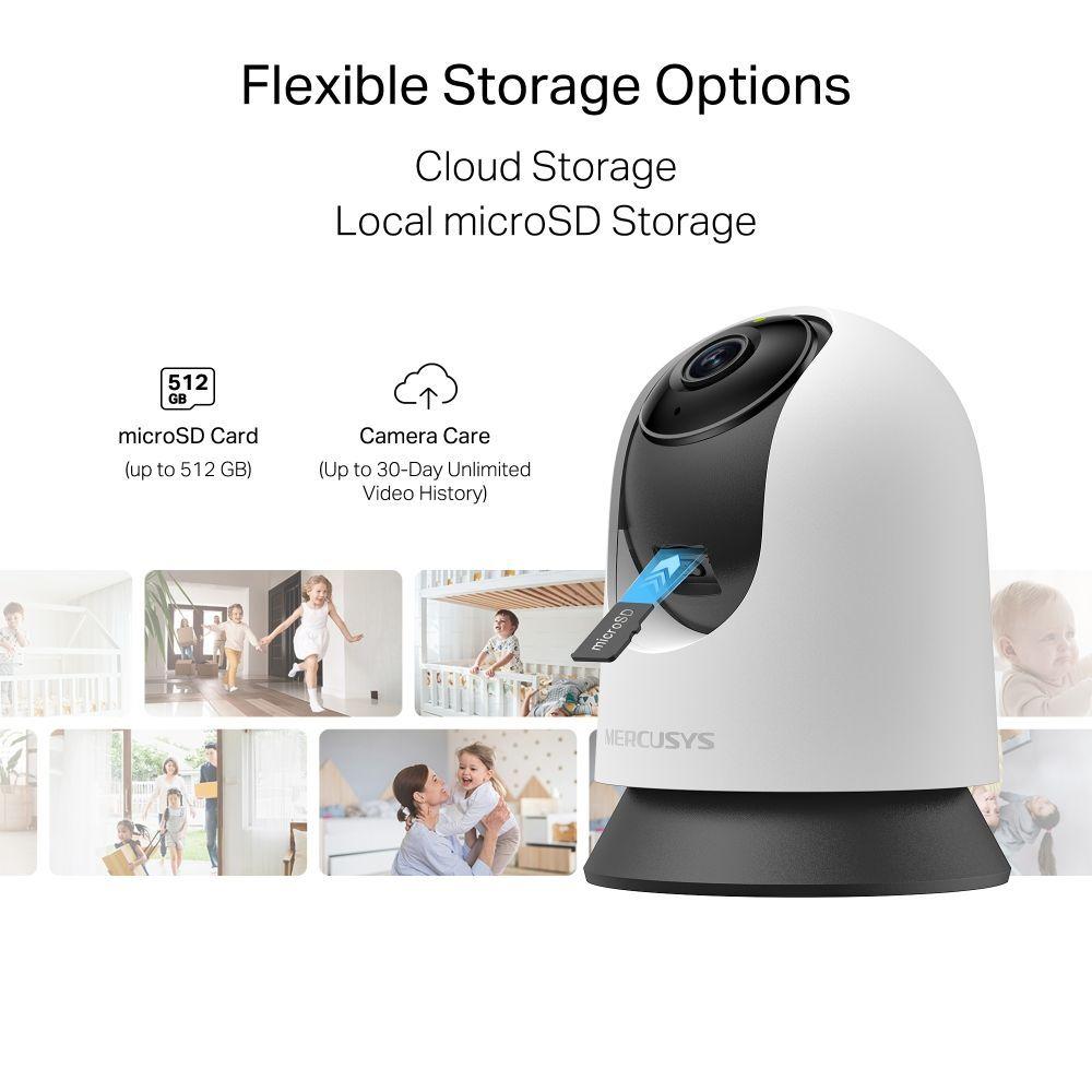 C mara Wifi Interior Mercusys MC210 2K Audio Motorizada-2