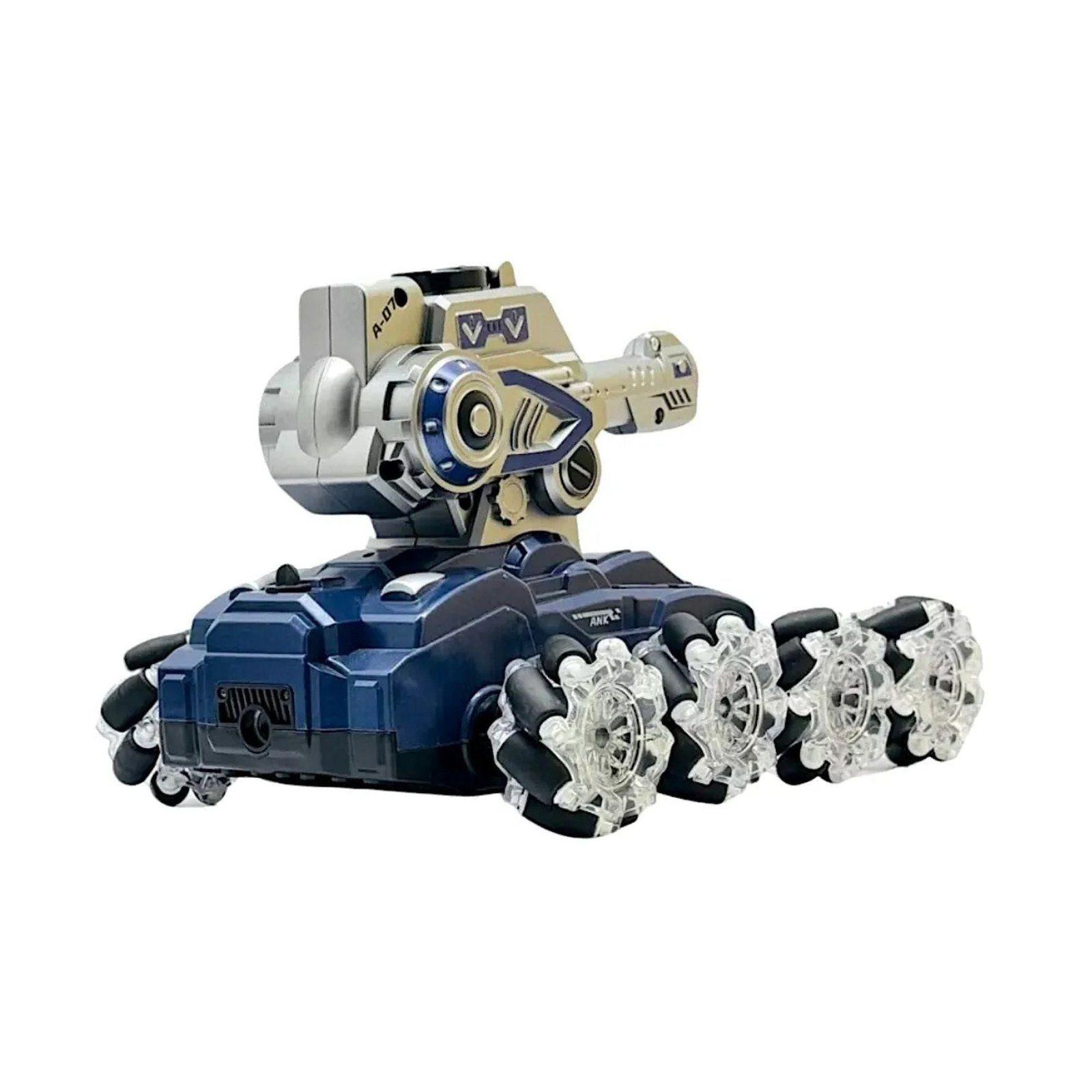 Tanque con Control Remoto 4x4 Lanza Bolitas de Gel con Luz y Sonido-1