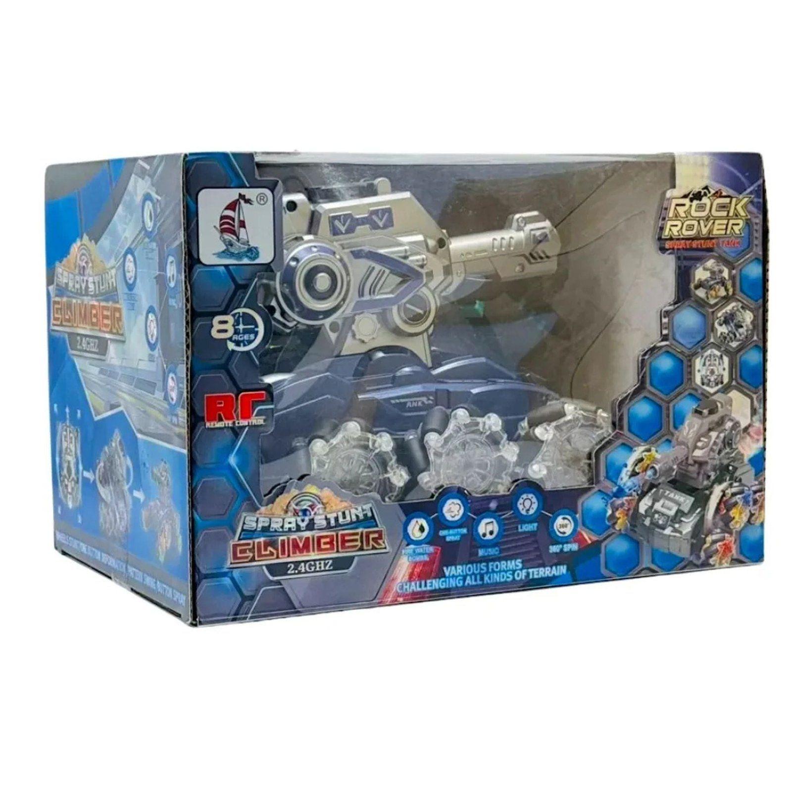 Tanque con Control Remoto 4x4 Lanza Bolitas de Gel con Luz y Sonido-3