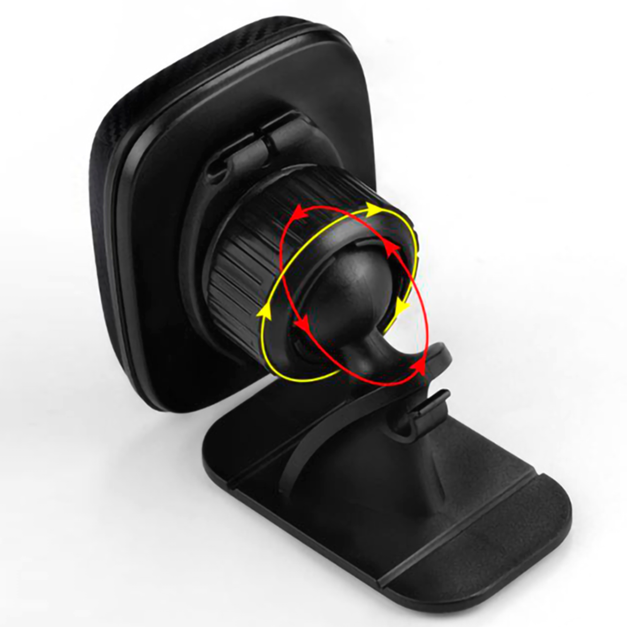 Soporte Magnético con Base Autoadhesiva y Rotación 360º para Autos-1
