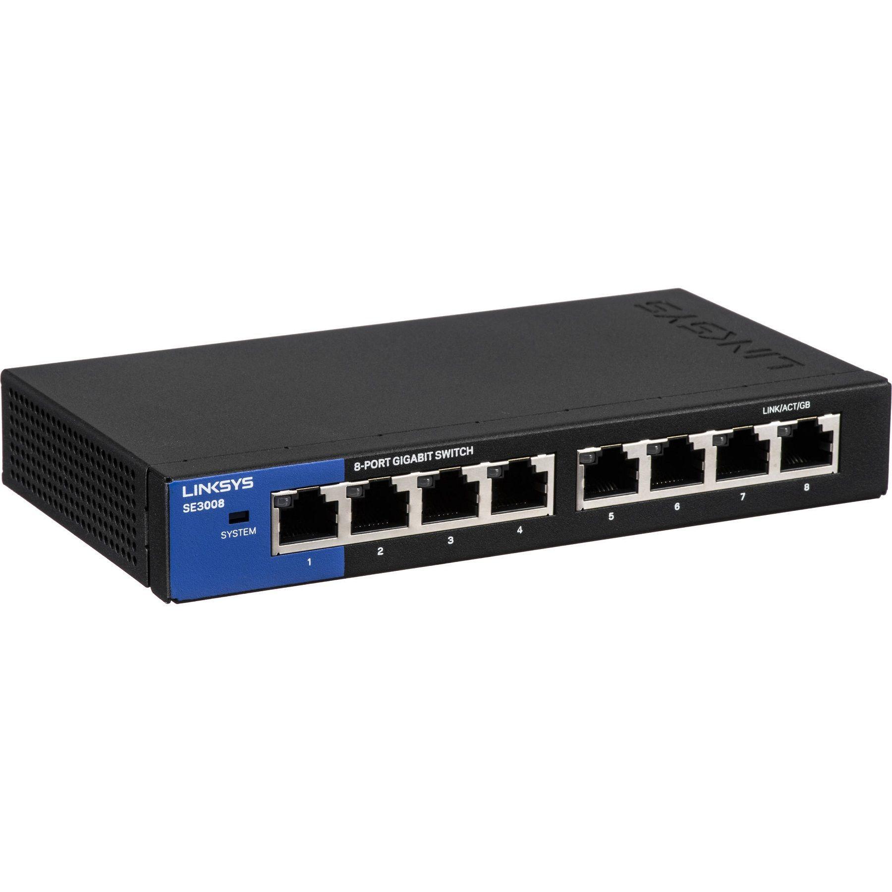 Switch Linksys 8 Puertos Gigabit Se3008-0
