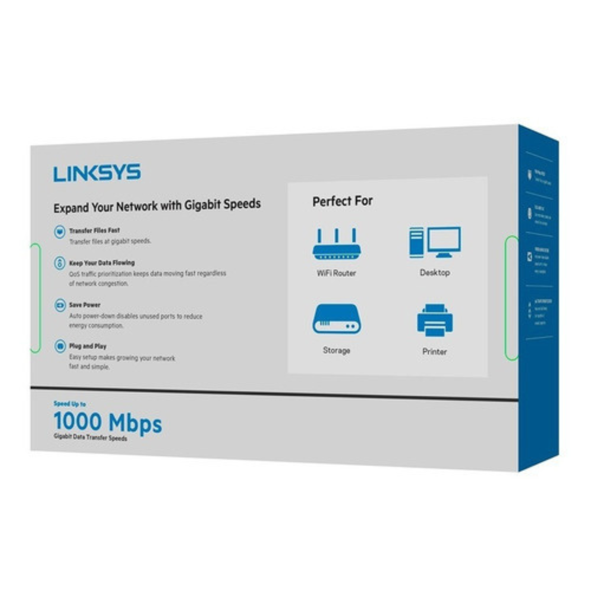 Switch Linksys 8 Puertos Gigabit Se3008-1