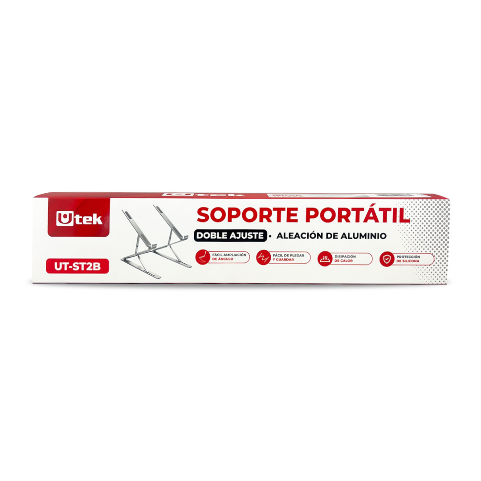 Soporte para Notebook Portátil de Aluminio Doble Regulación UT-ST2B-3