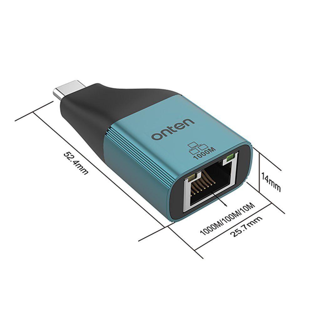 Adaptador USB-C a Ethernet OTN-UC101 Gigabit 10/100/1000 Mbps-3
