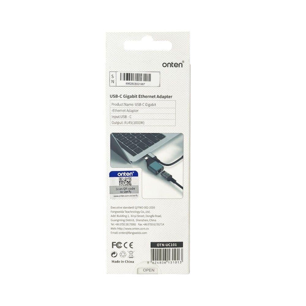 Adaptador USB-C a Ethernet OTN-UC101 Gigabit 10/100/1000 Mbps-5