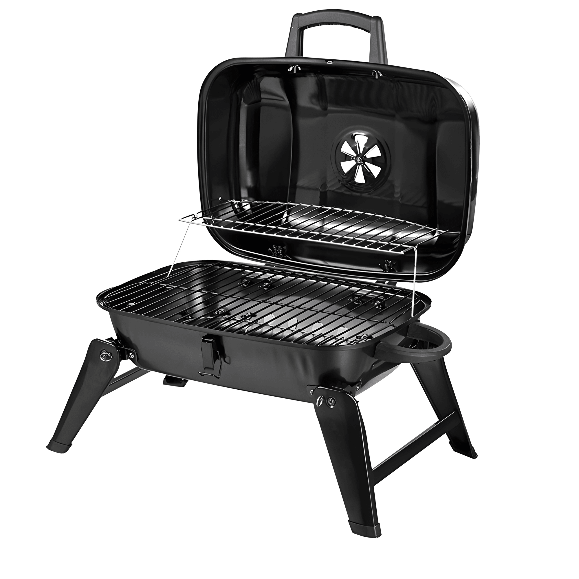 Parrilla Port til Tipo Maleta Grande BBQ Carb n Camping-2