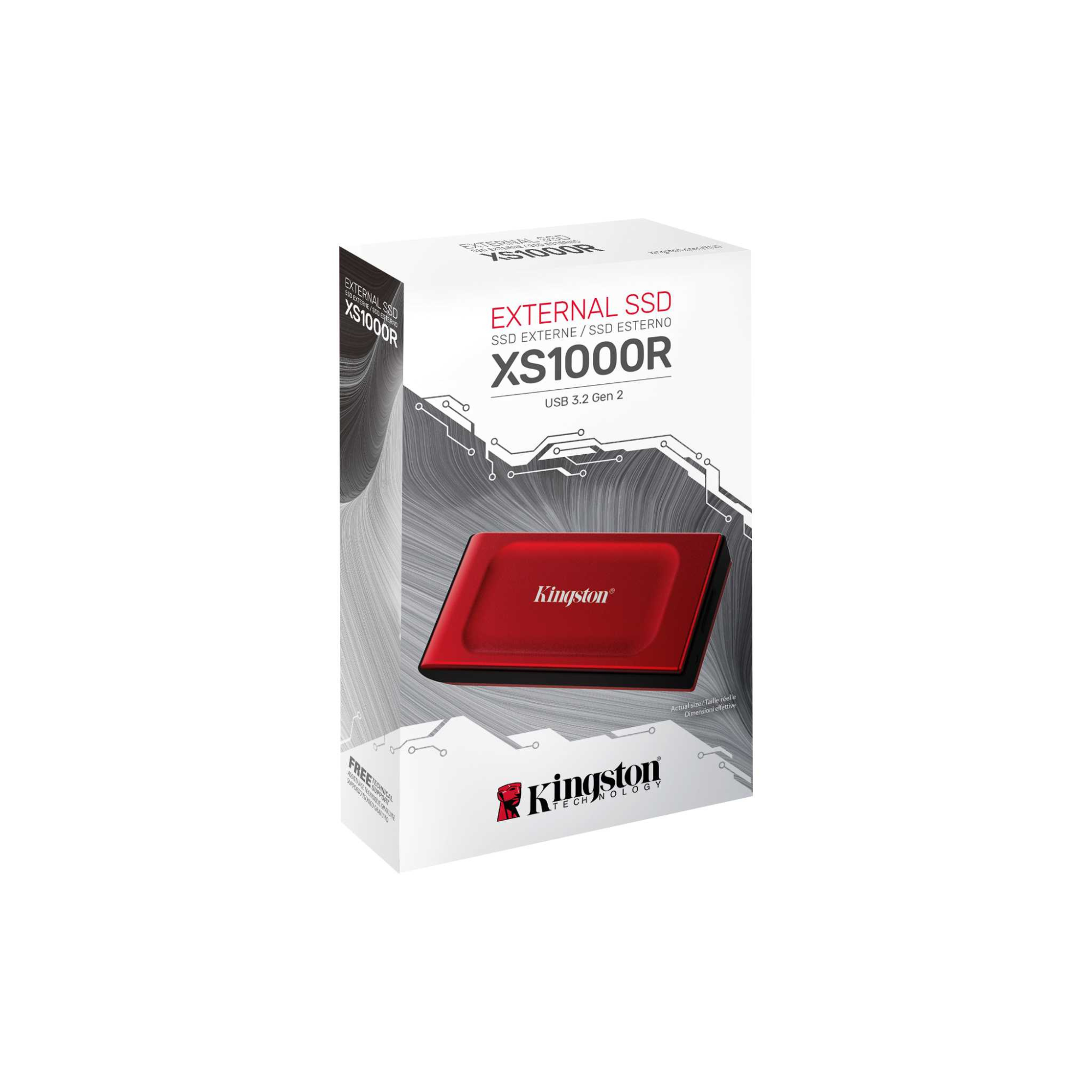 SSD Externo 2TB Portátil USB 3.2 xs1000 Rojo-0