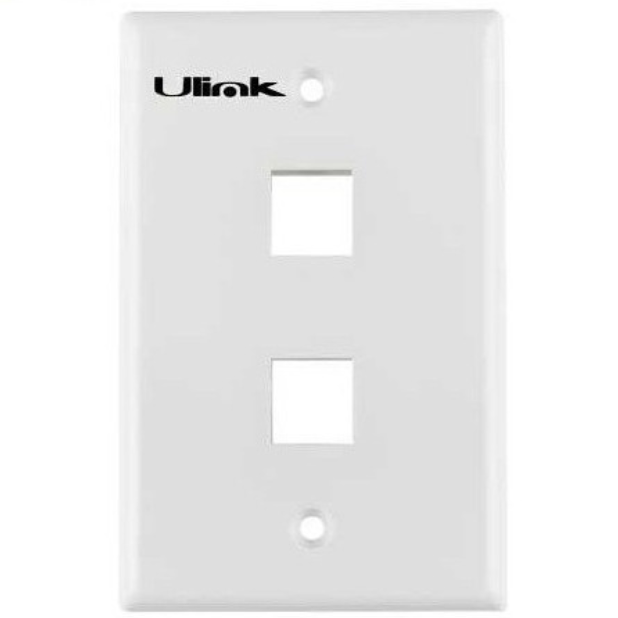 Faceplate Doble 2 Modulo Rj45 / Rj11 Ulink-0