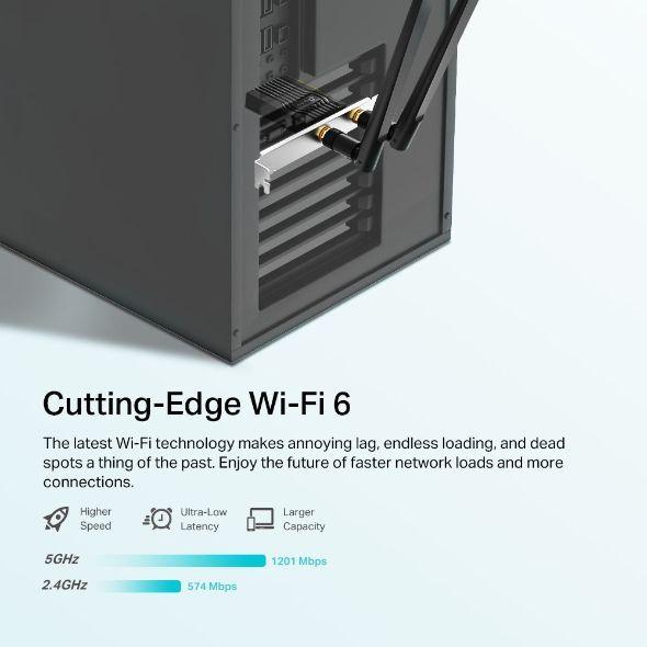 Tarjeta Pci Express Wifi 6 Bluetooth Archer Tx20e Ax1800-2