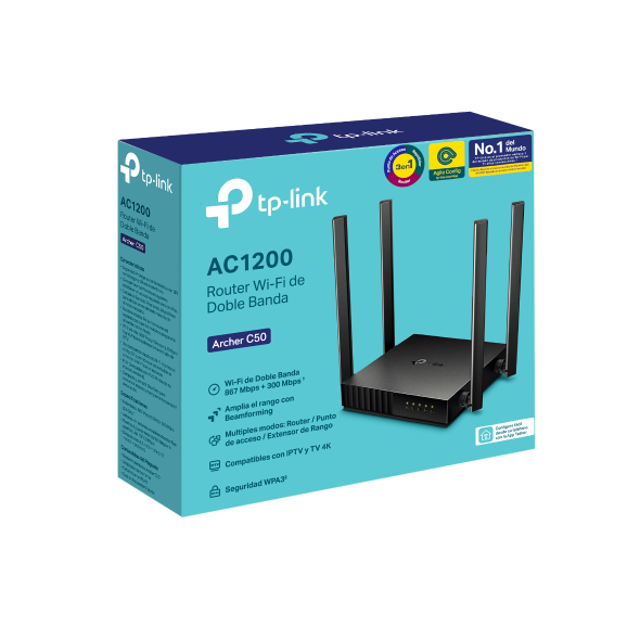 Router Tp-Link Dual Band Ac1200 Archer C50-3