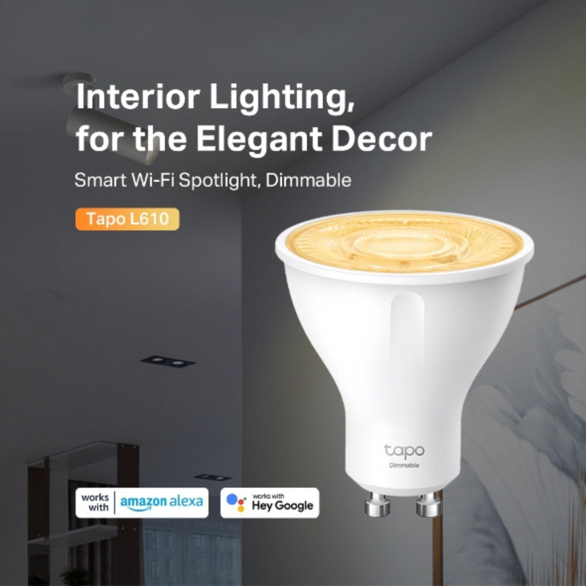 Ampolleta Bombilla LED Blanca Cálida WiFi GU10 Tapo L610-3