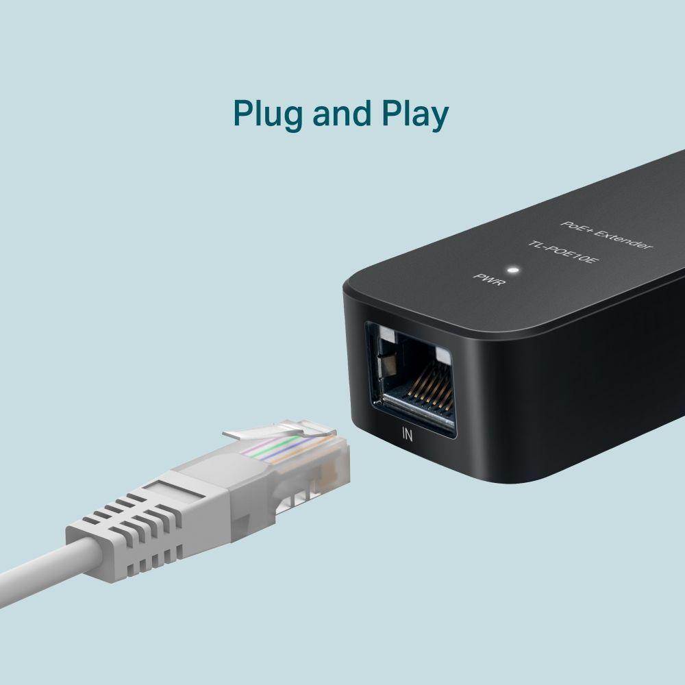 Adaptador Extensor PoE+ Fast Ethernet TL-PoE10E Hasta 250m-7
