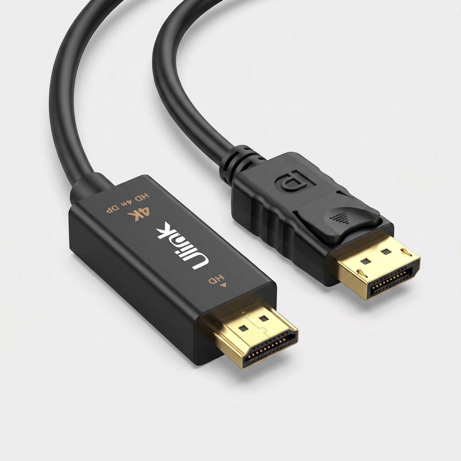 Cable Adaptador HDMI a DisplayPort 4K 60Hz de 1.8 Metros-1