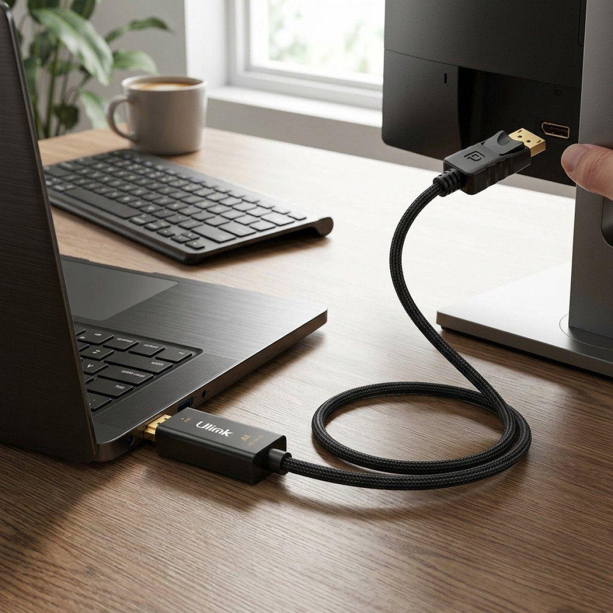 Cable Adaptador HDMI a DisplayPort 4K 60Hz de 1.8 Metros-3