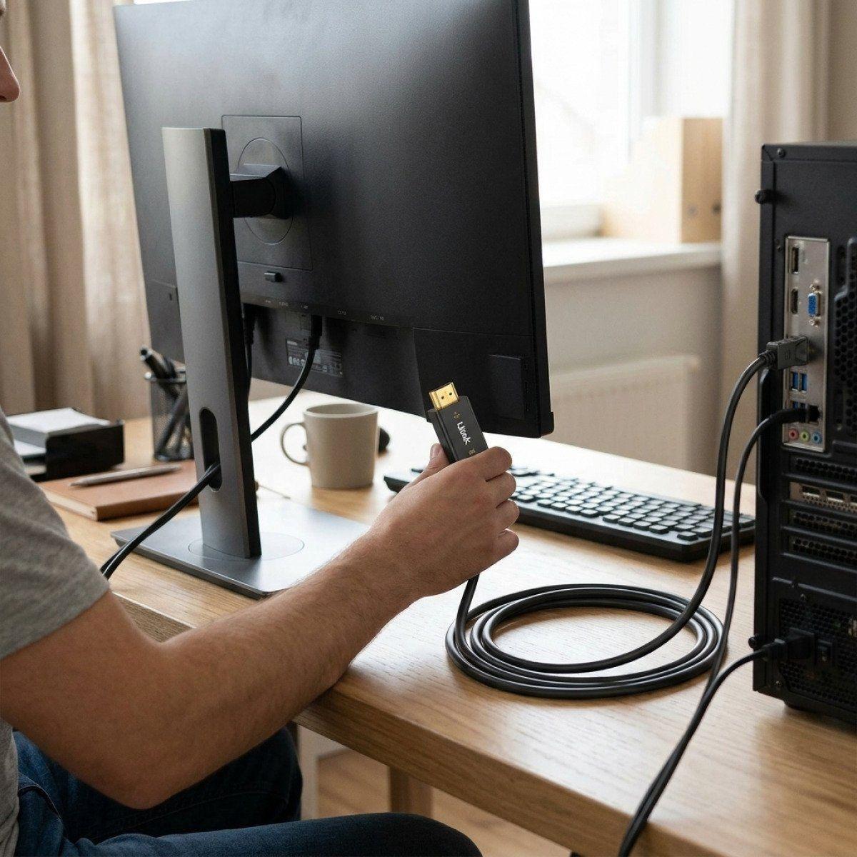 Cable Adaptador HDMI a DisplayPort 4K 60Hz de 1.8 Metros-4