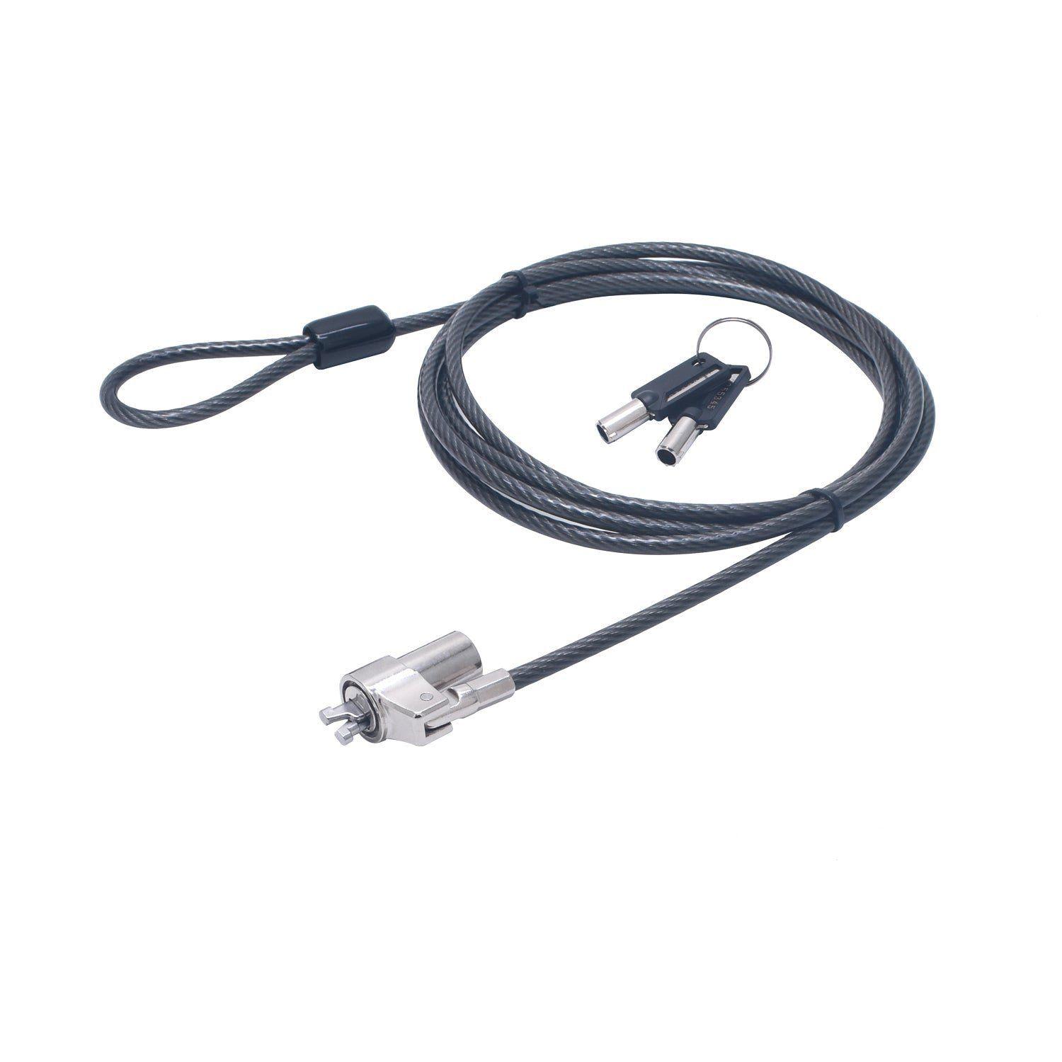 Candado Notebook Utek UT-LK080K Slot Nano con Llave y Cable de Acero 1.8 m-3