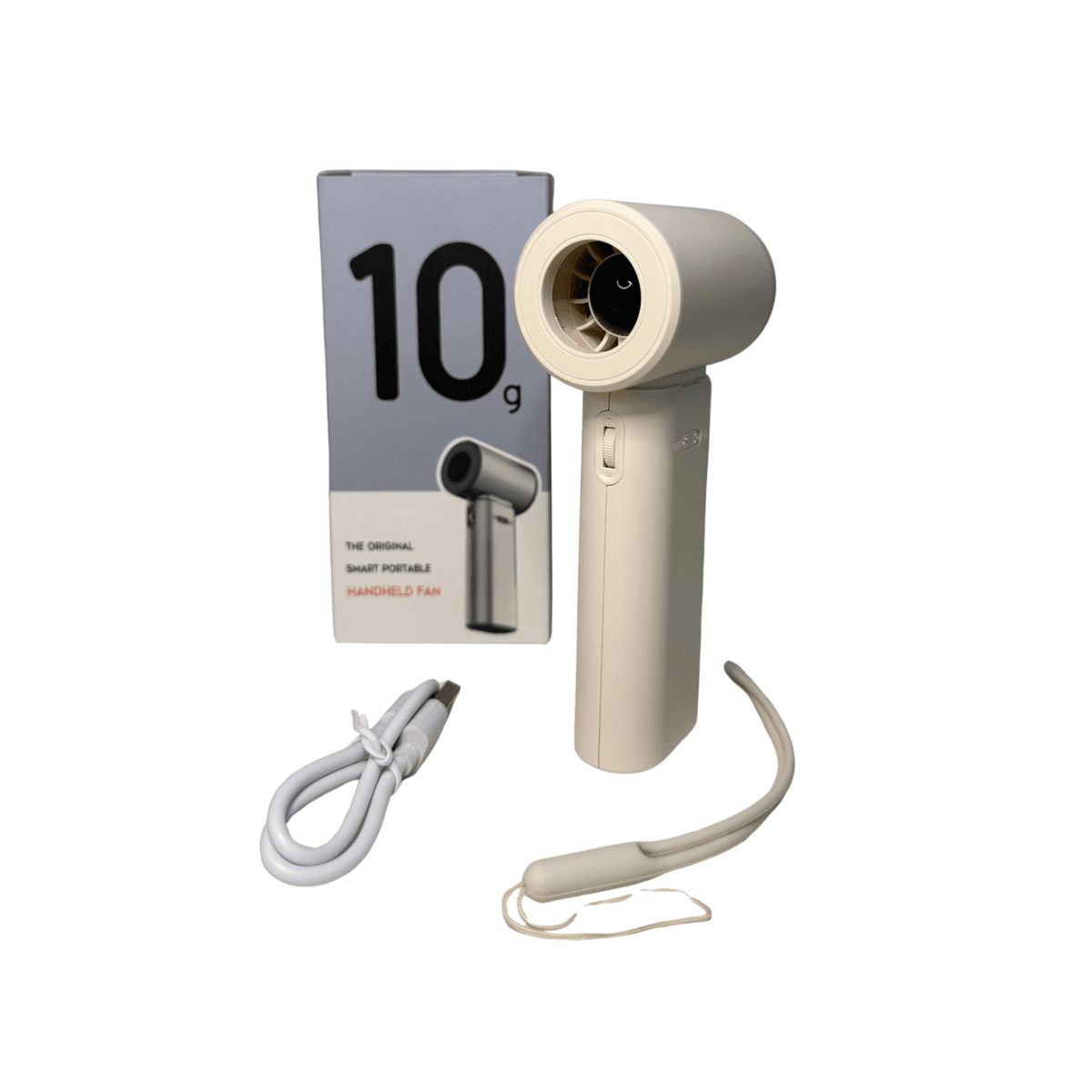 Mini Ventilador Portátil Tipo T Recargable USB con Pantalla 3 Velocidades-4