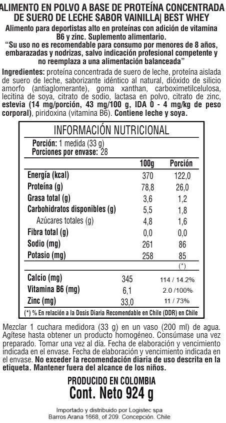 Proteina Best Whey 28 servicios Vainilla-1