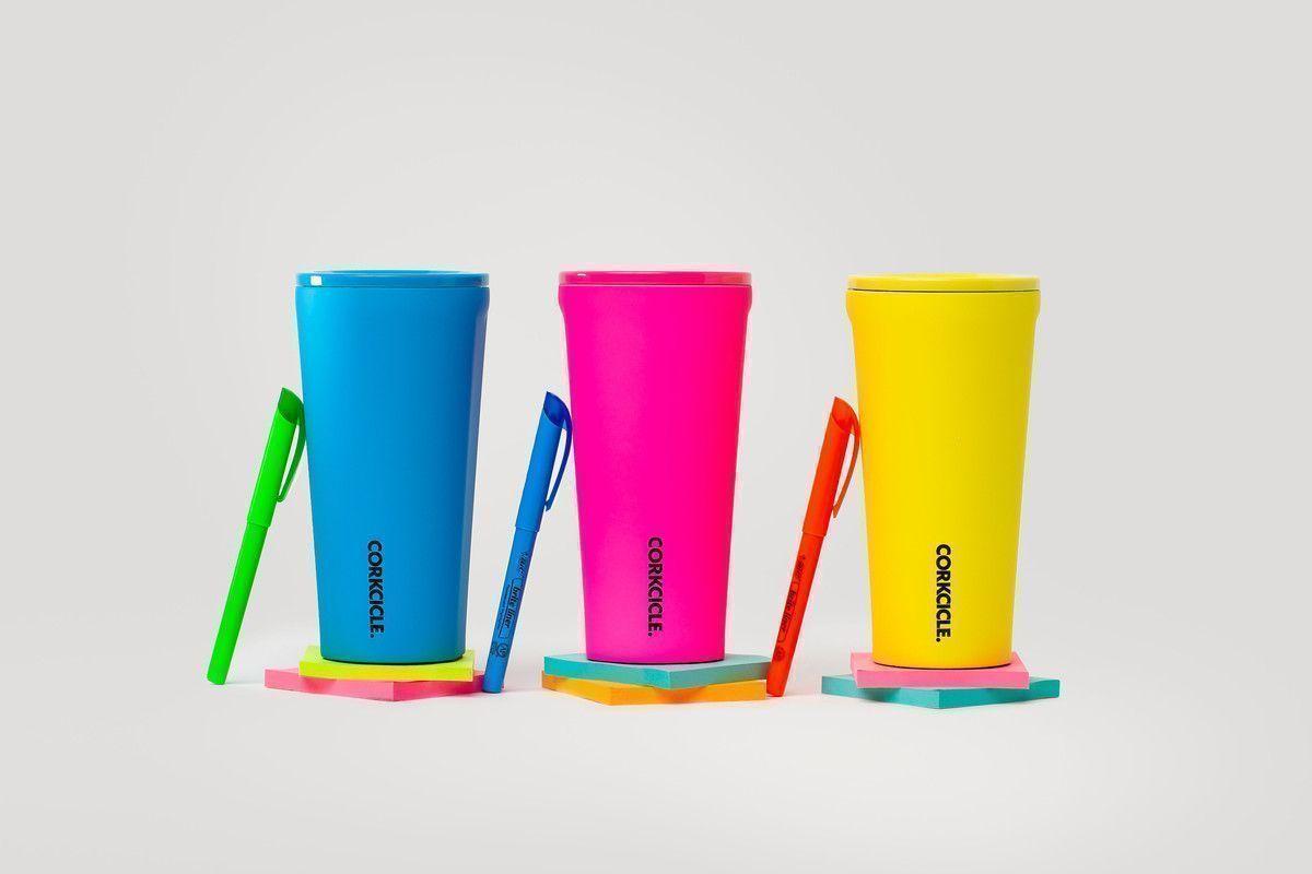 Vaso Térmico 475ml CORKCICLE Neon Lights Yellow-1