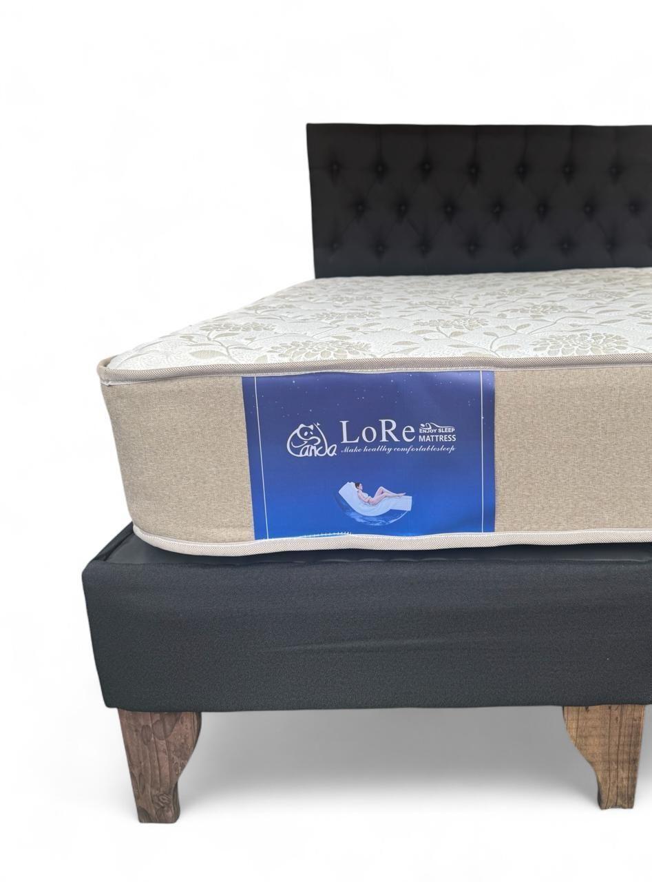 CAMA EUROPEO 2P CAPITONE NEGRO FELPA-2