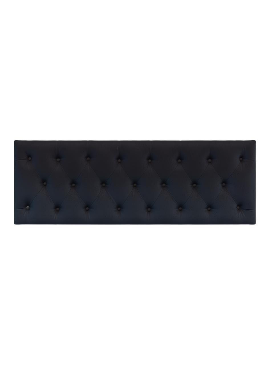 CAMA EUROPEO 2P CAPITONE NEGRO FELPA-3