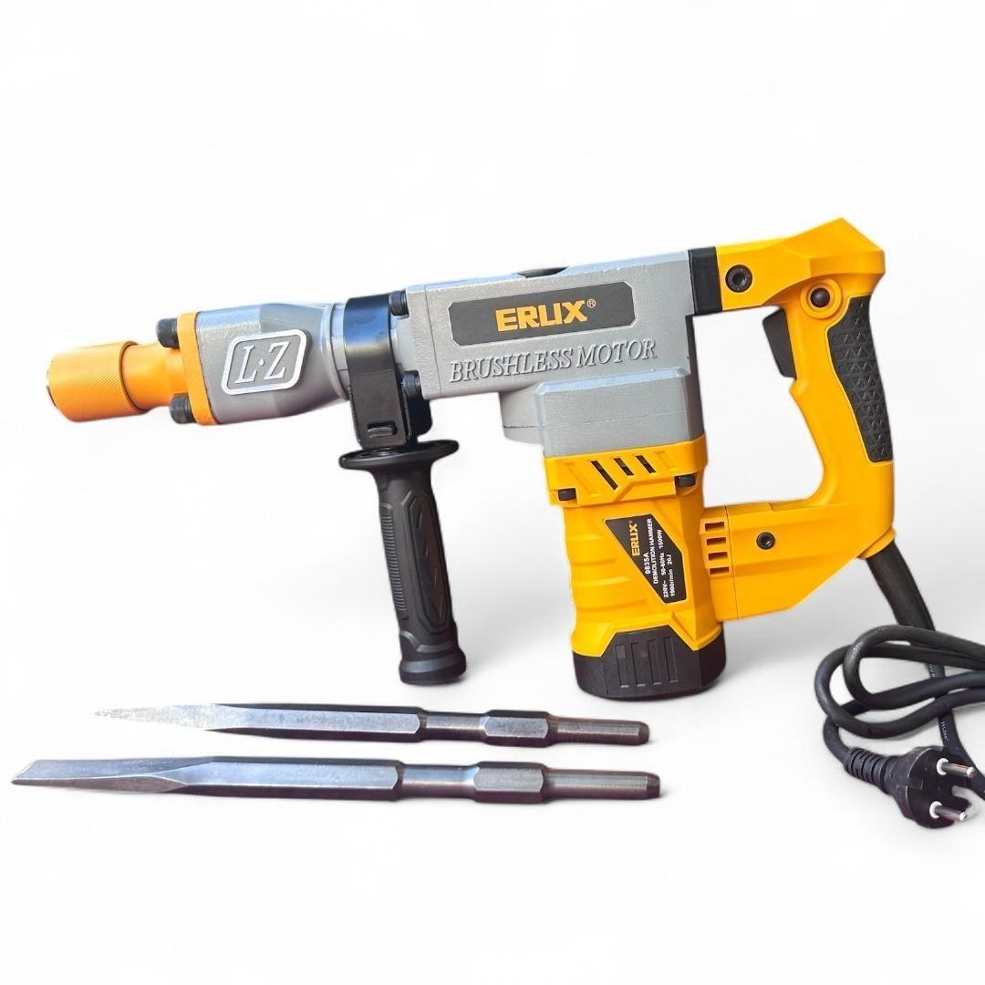 Taladro/ Cincelador/ Martillo Demoledor 1500wts - Marca Erux-4