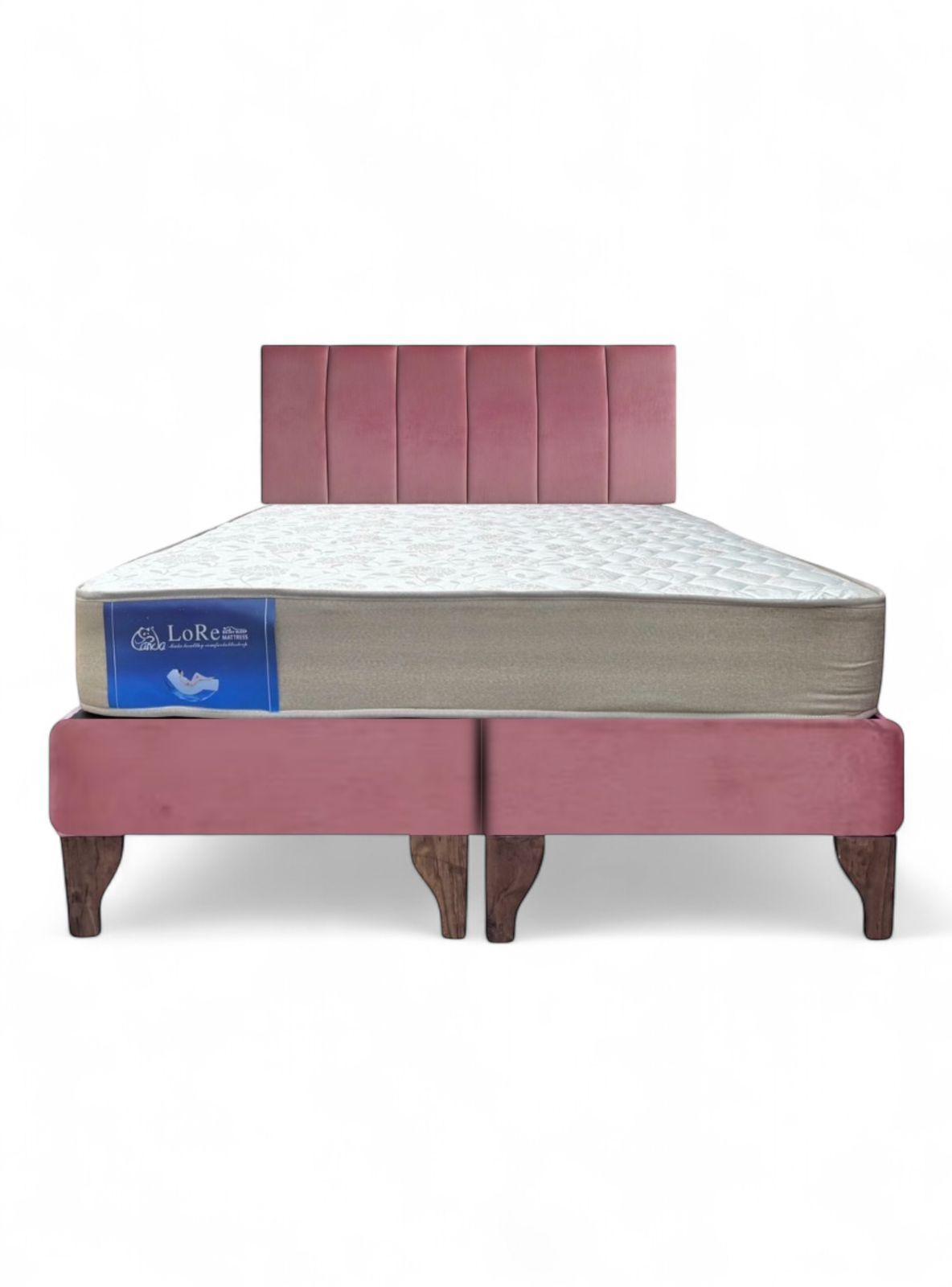 Cama tubular Palo-Rosa 2 plaza FELPA-0