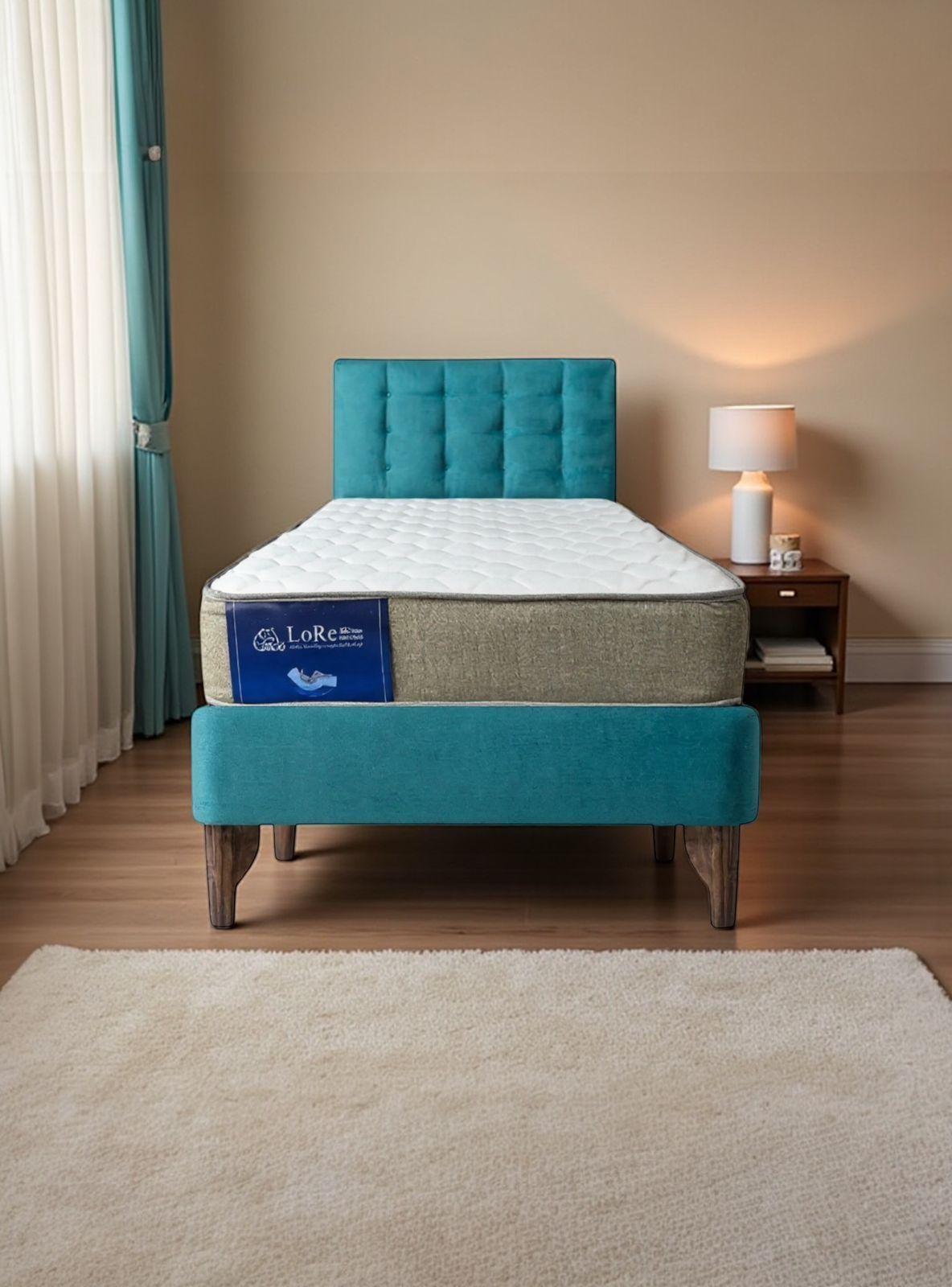 CAMA TURQUESA1.5PLAZA FELPA-1