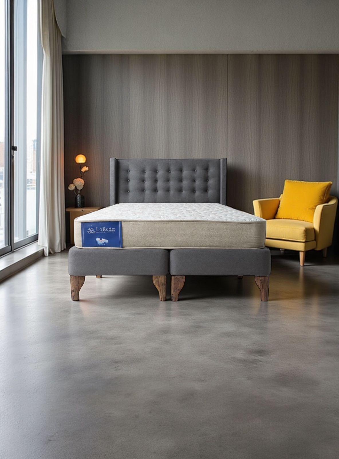 CAMA EUROPEA RESPALDO A PISO BOTONES FELPA-1