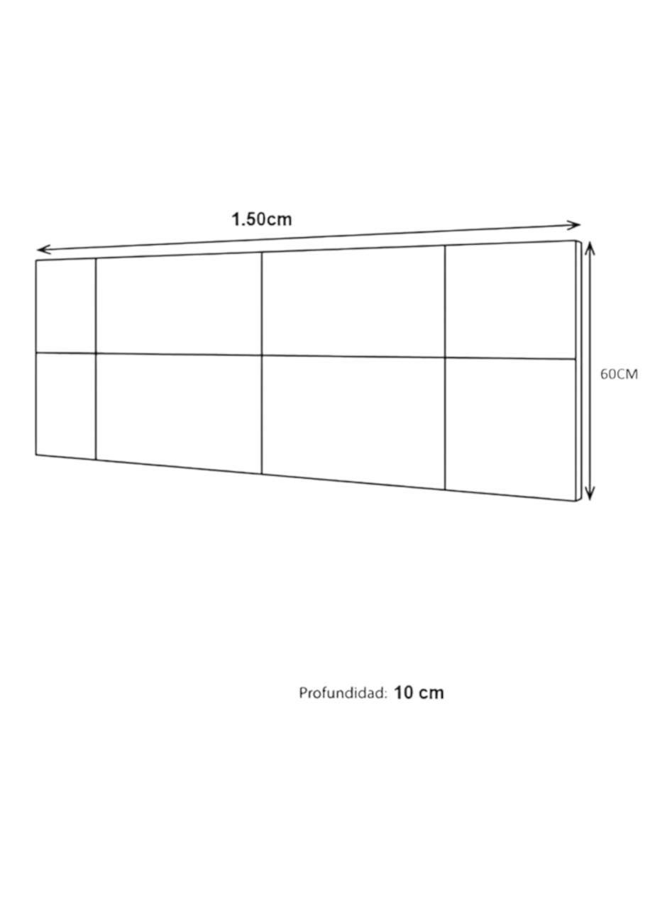 RESPALDO PARA CAMA 2 PLAZAS TUBULAR FELPA AZUL-1