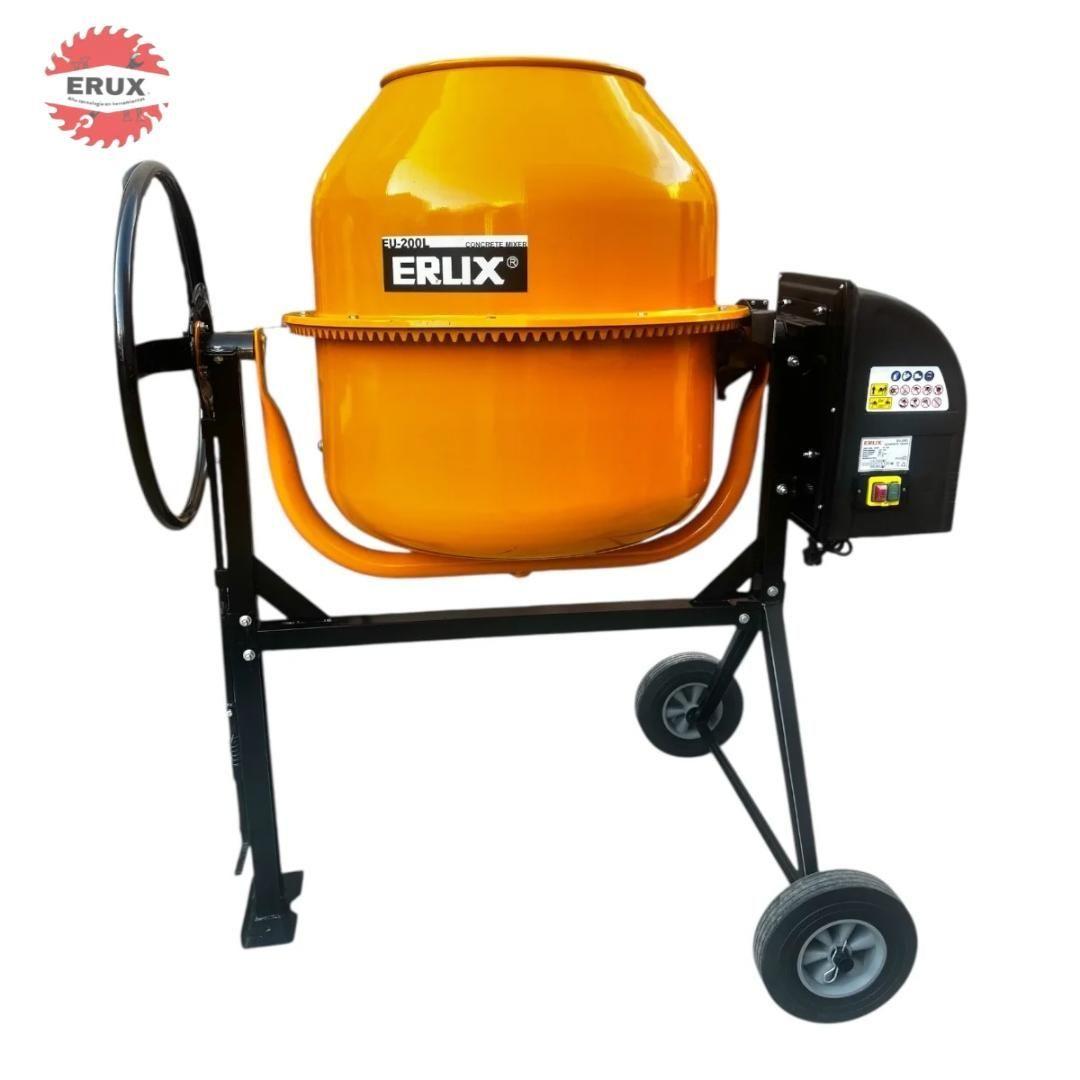 MEZCLADOR DE CONCRETO / TROMPO ERUX 200 LITROS-0