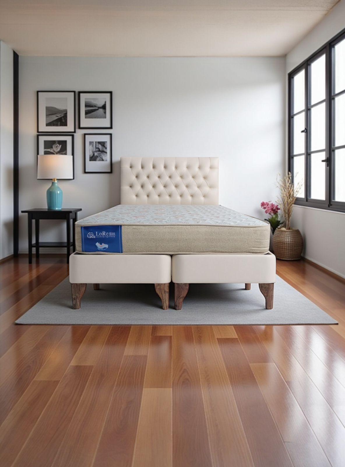 CAMA EUROPEA 2P BEIGE CRUDO CAPITONE FELPA-1