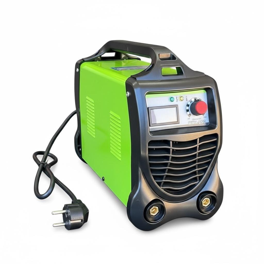 Soldadora Erux 250 Amp Profesional Para Soldar Verde Lima -1