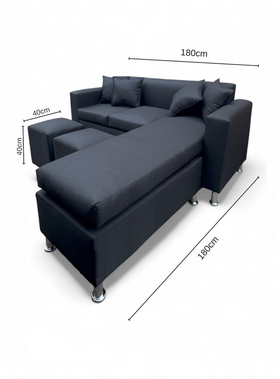 SOFA SOFIA EN L NEGRO LINO-1