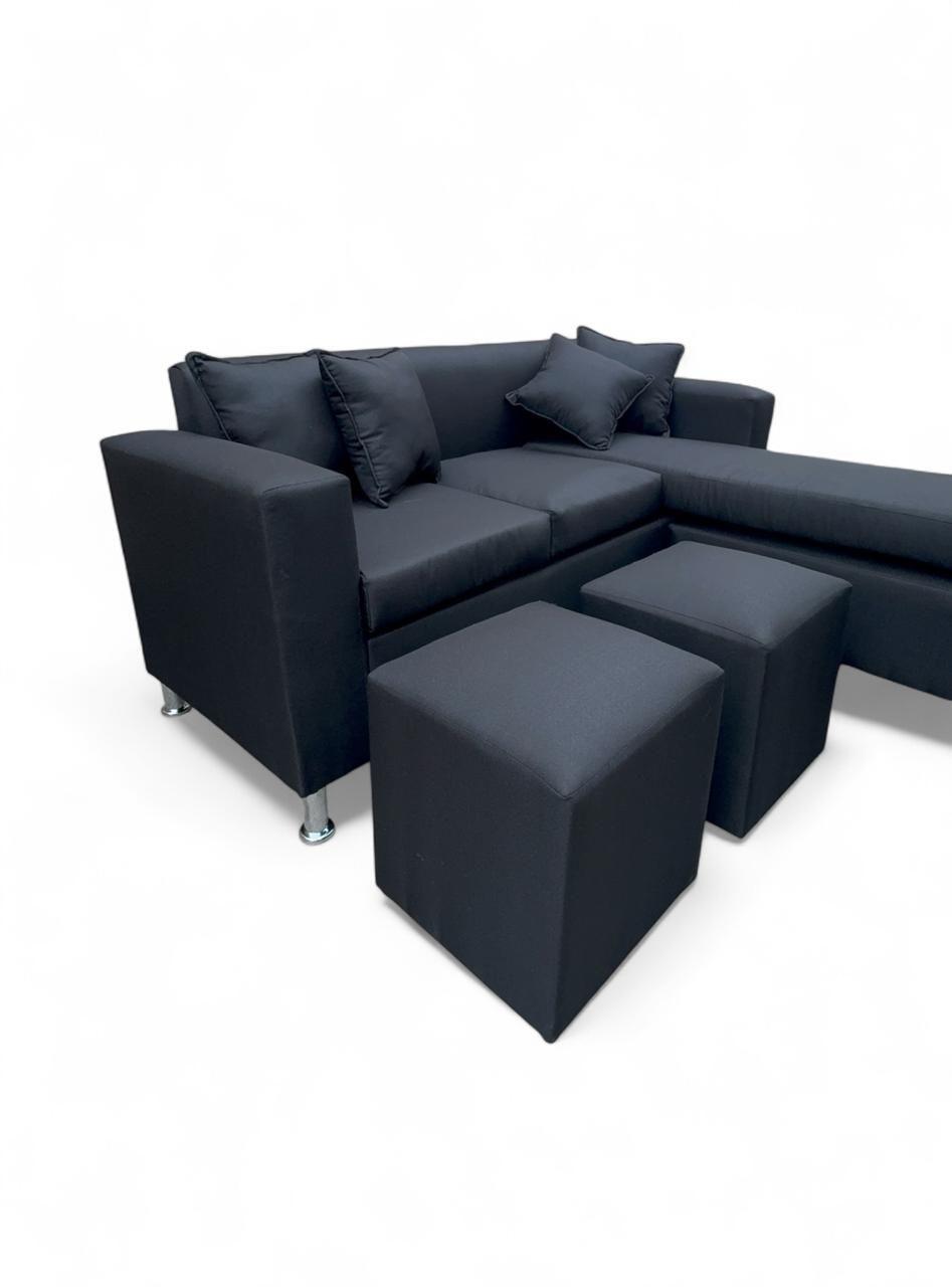 SOFA SOFIA EN L NEGRO LINO-2