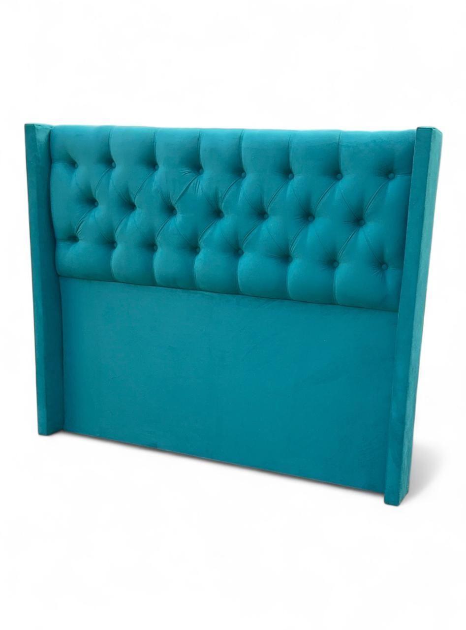 CAMA EUROPEA 2P TURQUEZA EN FELPA-2