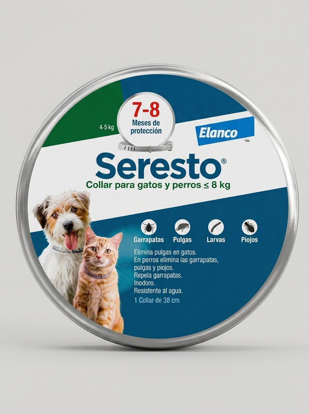 SERESTO Collar Antiparasitario Perros y Gatos hasta 8 Kg-1