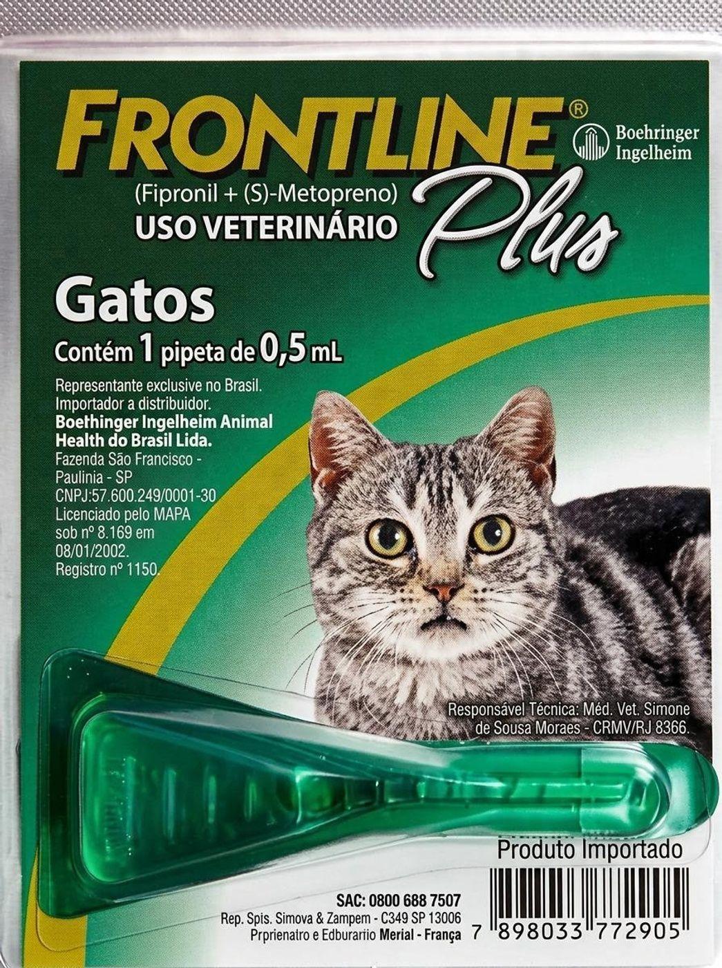 Frontline Plus Pipeta Gato Pulgas Y Garrapatas-2