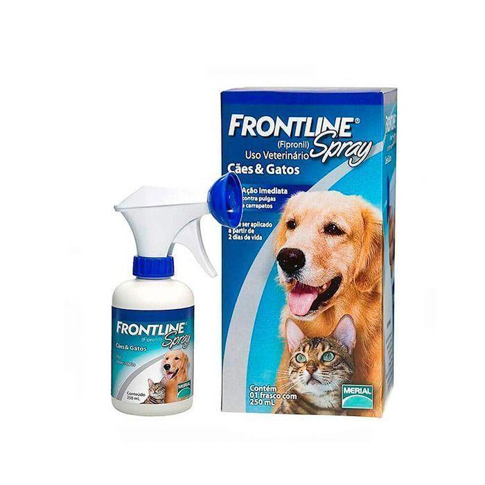 Frontline Spray 250 Ml Antiparasitario Pulgas Y Garrapatas-0