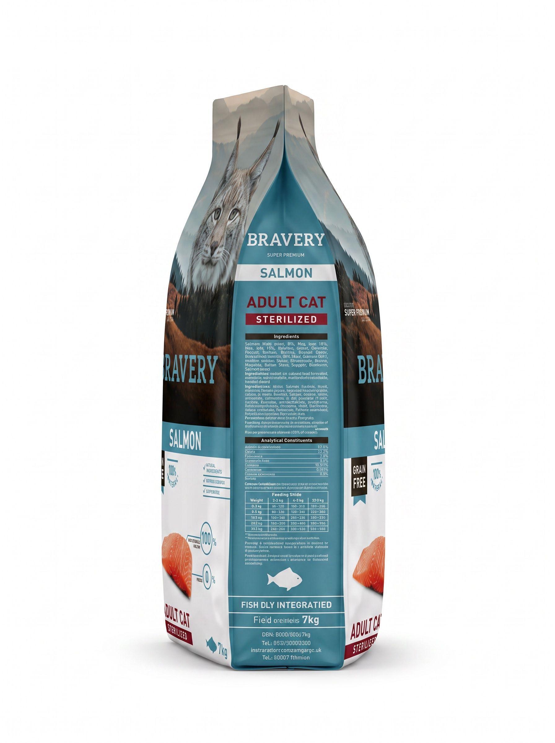 Bravery Gato Adulto Salmon Esterilizado 7 Kg-1