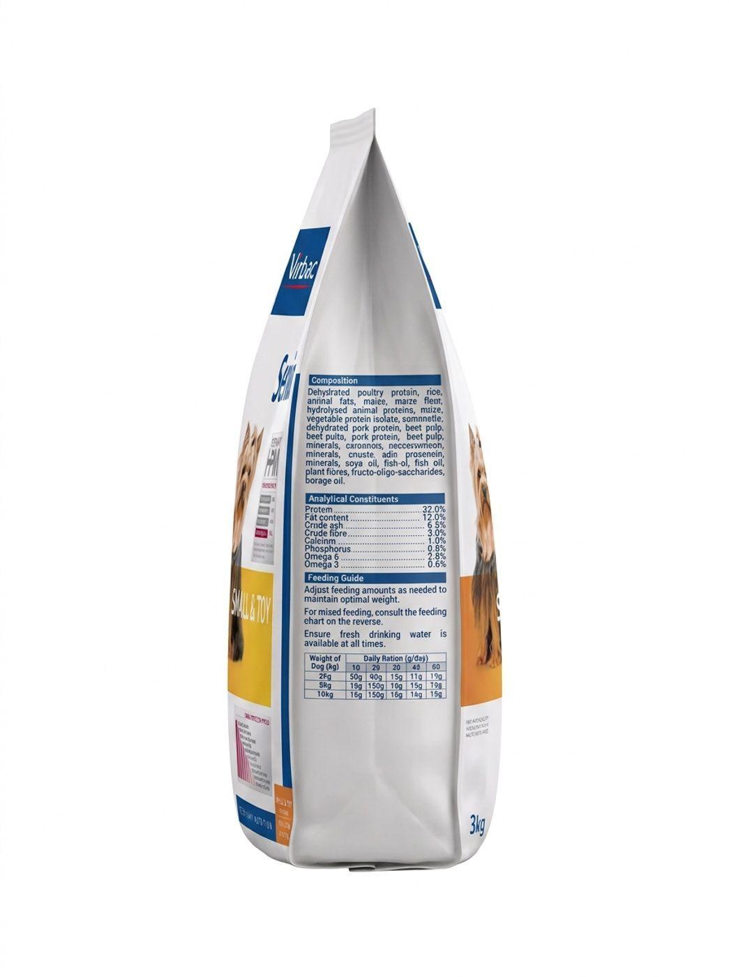 ALIMENTO VIRBAC D DOG SENIOR SMALL Y TOYS X 3 KG-1
