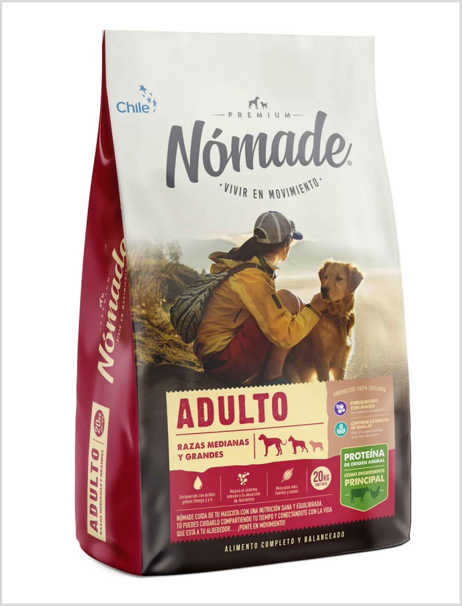 Nomade Alimento Perro Adulto Raza Mediana Grande 20 kg-1