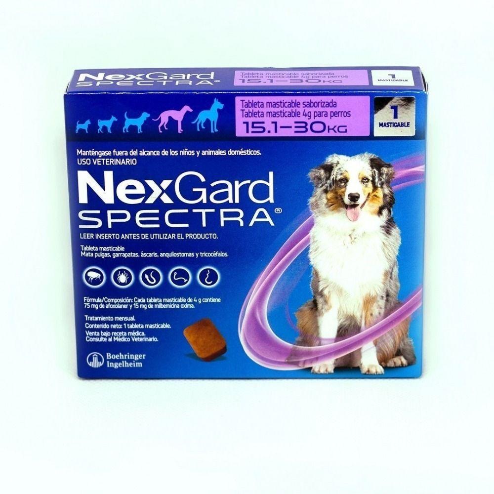 Nexgard Spectra Perro 15 a 30 kg antipulgas y garrapatas 3 comprimidos-1