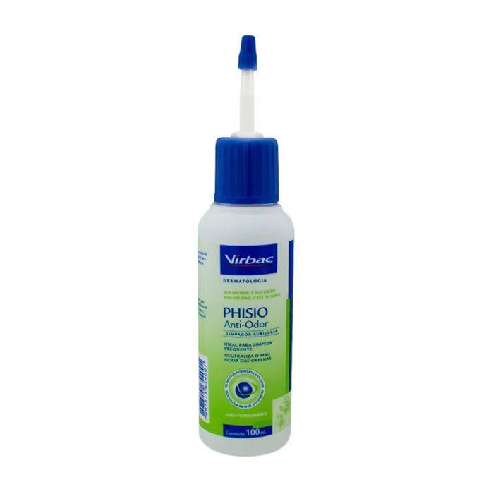 VIRBAC PHISIO LIMPIADOR DE OIDOS PERROS Y GATOS ANTI-OLOR 100 ML-1